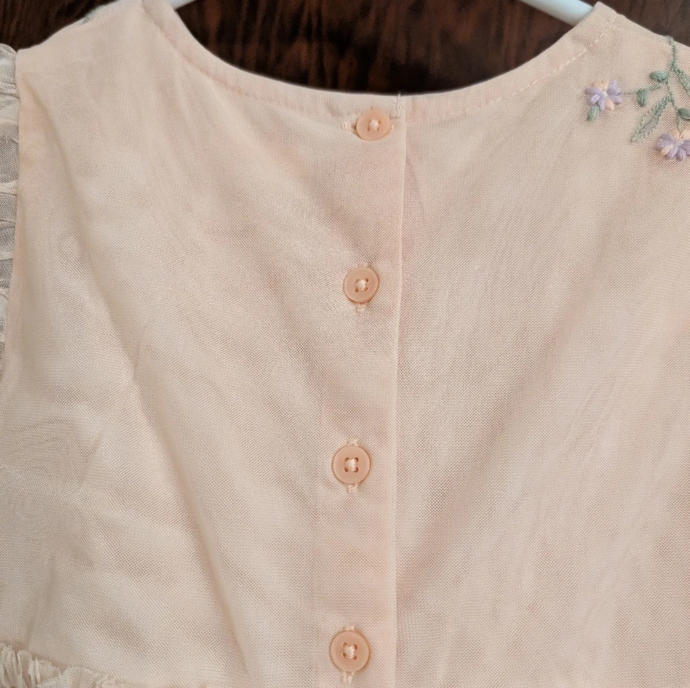 NWOT! Next Brand Girl's Tulle Floral Dress - Picture 8 of 15